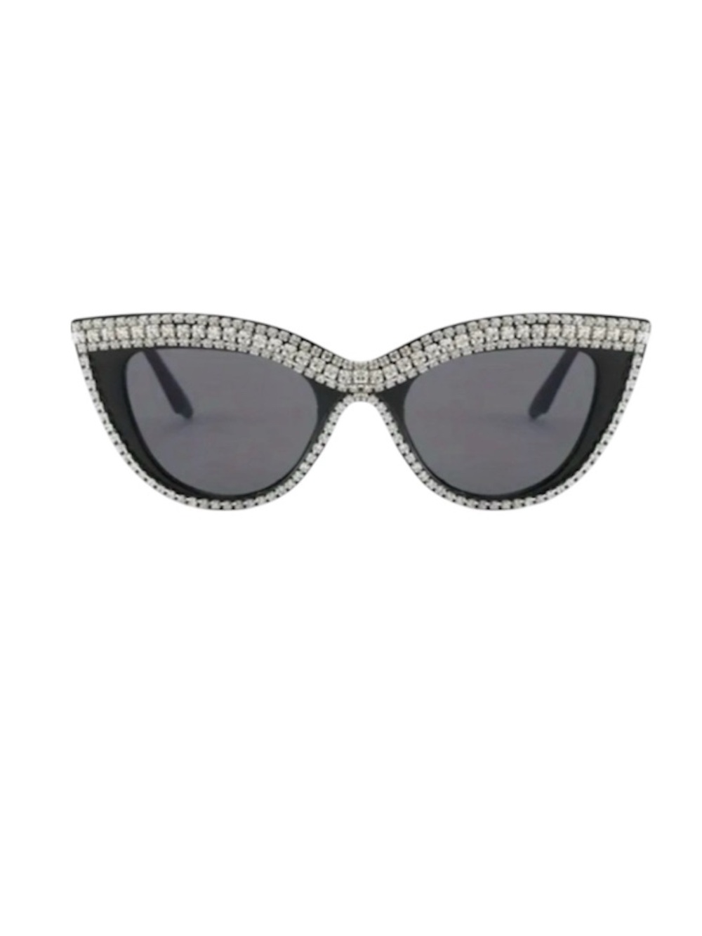 Black & Silver Cat-Eye Sunglasses/Platform Heels Bundle